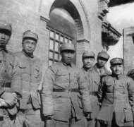 朱德在洪洞县马牧村八路军总部