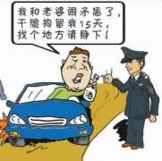 酒驾司机因妻子太唠叨主动求拘留
