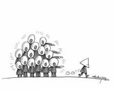 84.5%的人痛感社会缺乏勇气