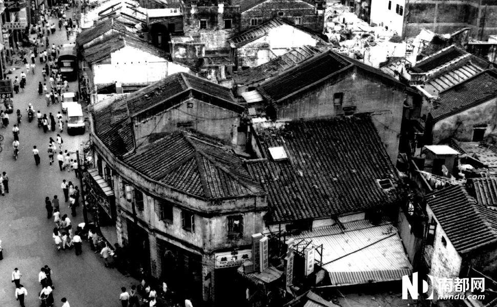 老照片：30年前的“深圳墟”街景